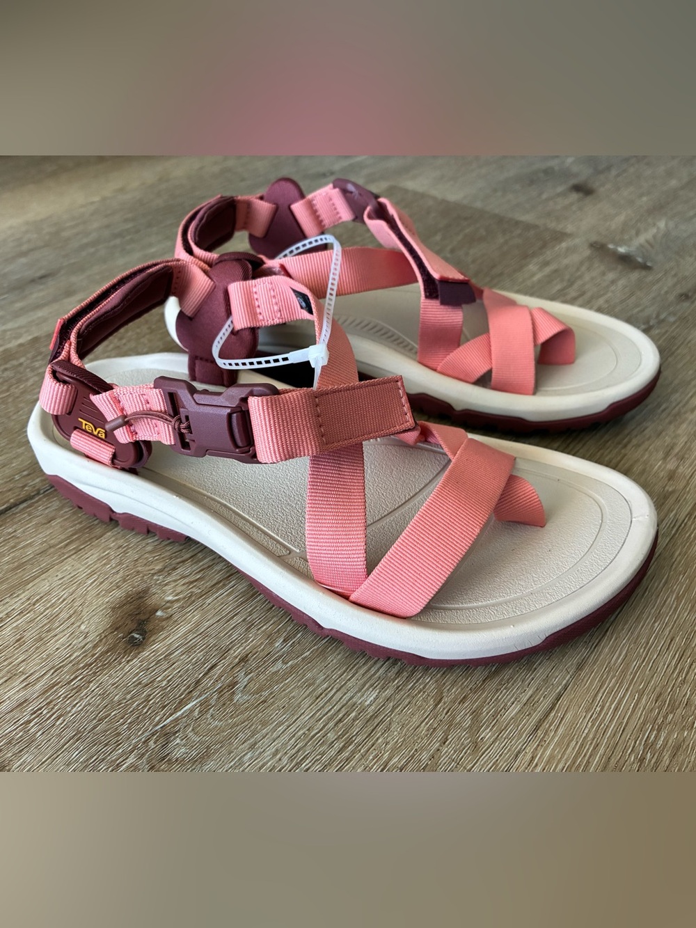 Teva Women's Hurricane Terra Dactyl Pink Hiking Sandals US8 EU39 25cm